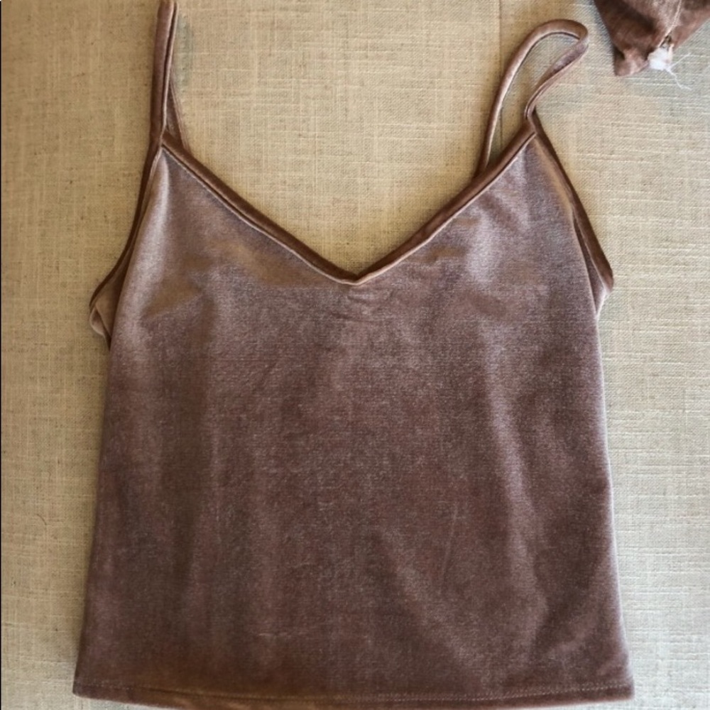 Forever 21 Velvet Tank Blush
